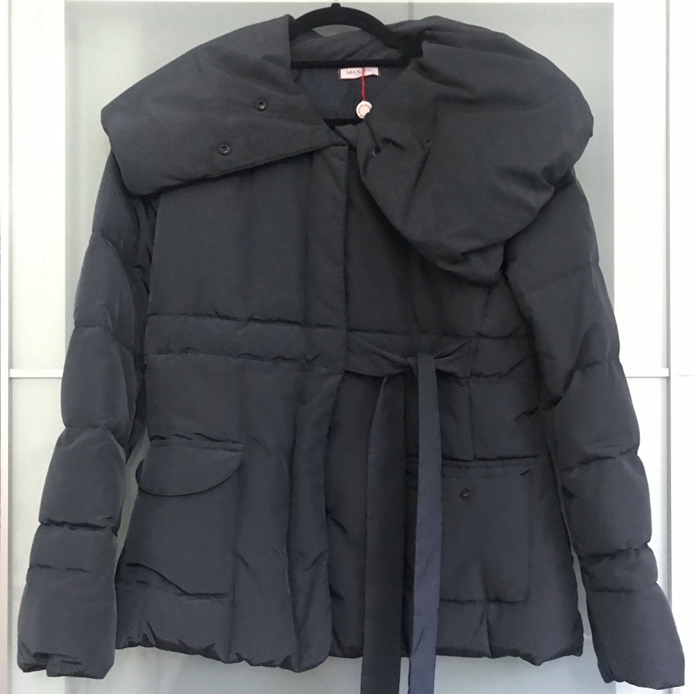 New Navy Grey Puffer Jacket